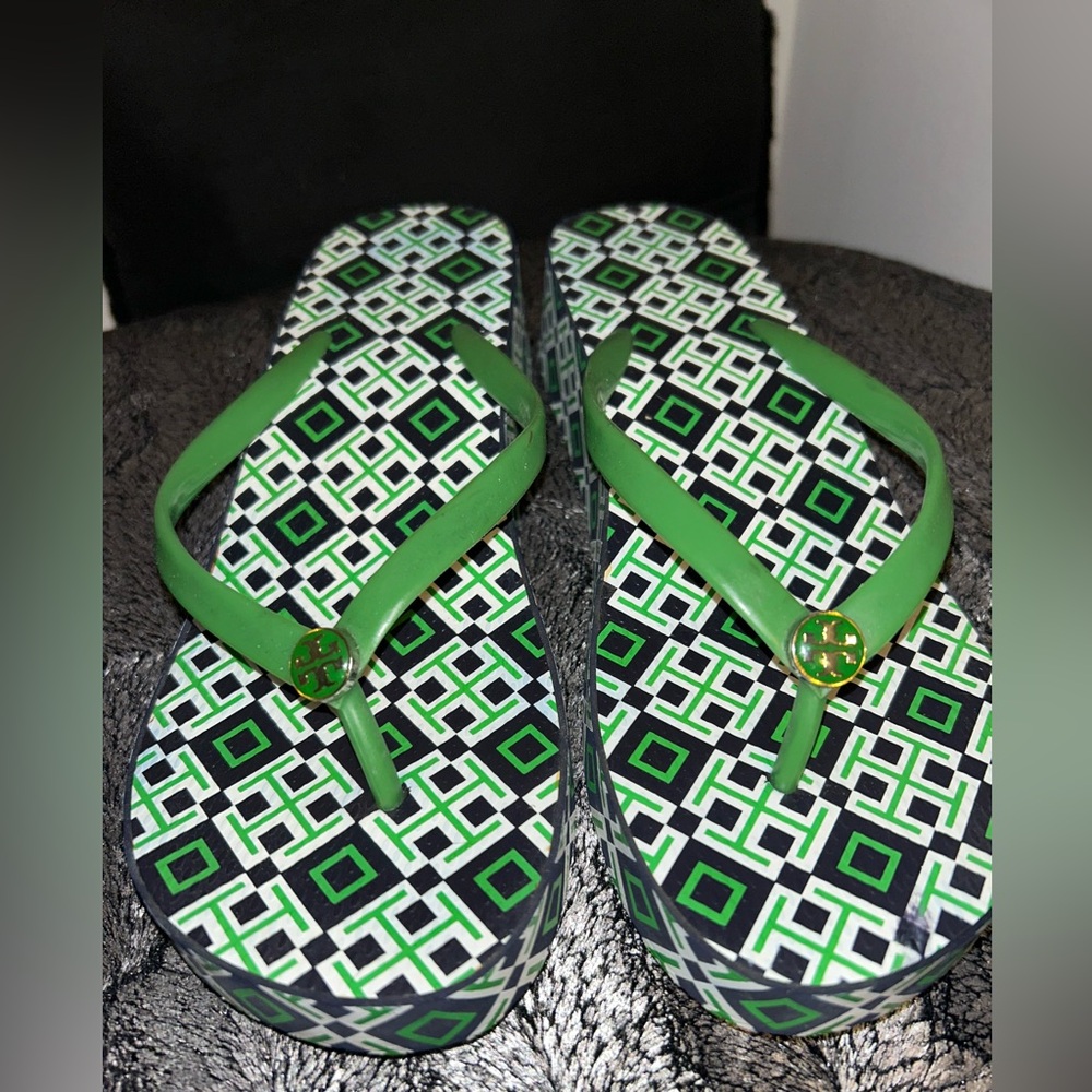 Tory Burch wedge flip flop